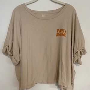 Aerie Graphic Crop Top